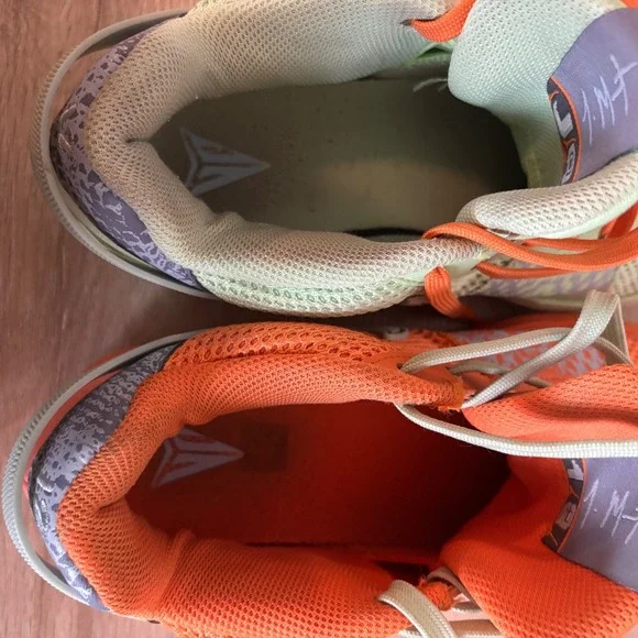 Nike Ja 1 Mismatched Orange Green Basketball Shoes Size 8.5 - Picture 8 of 9